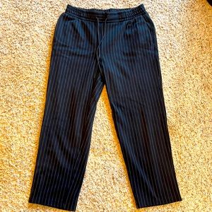 Black stripped dress pants